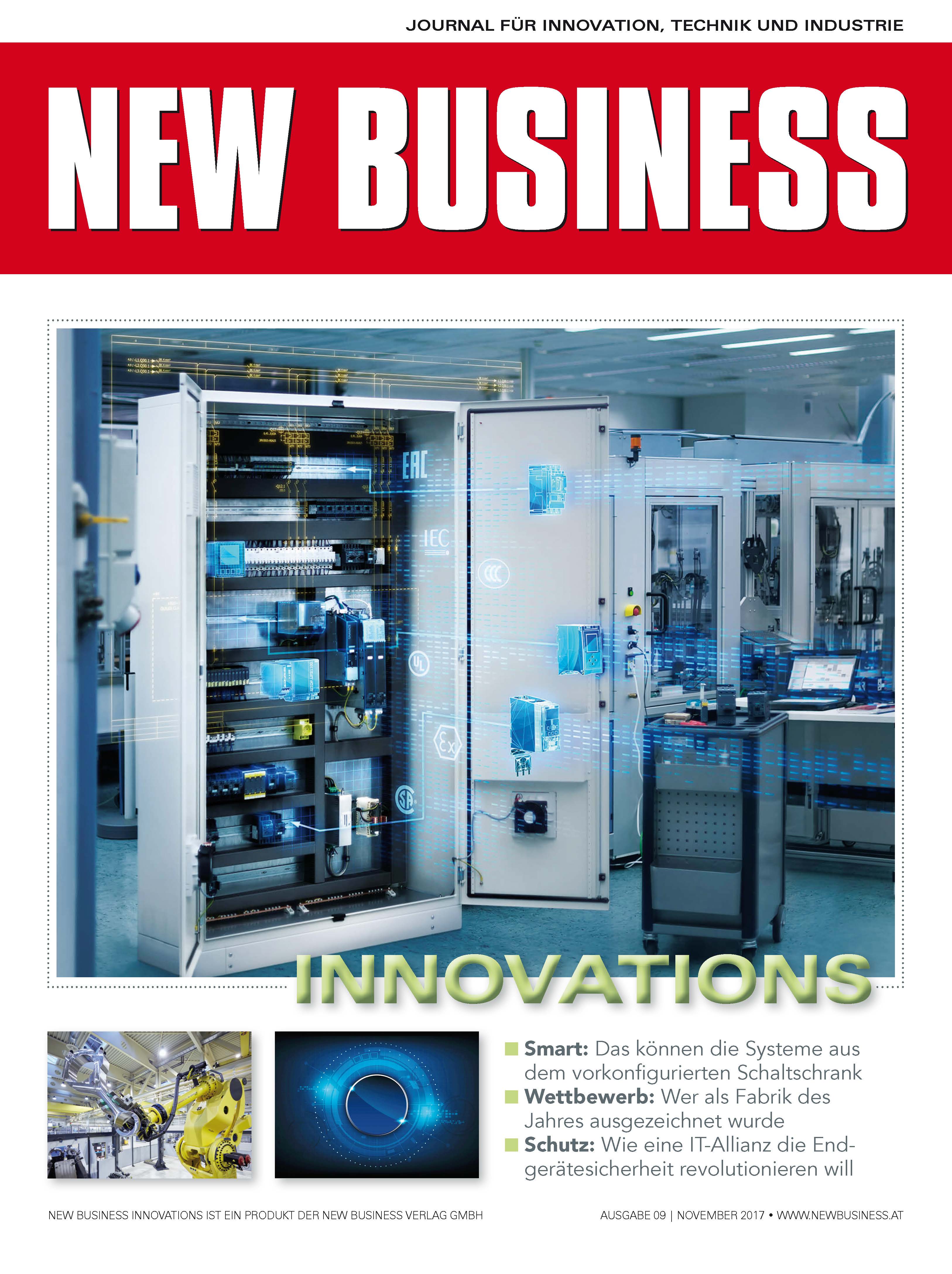 Cover: NEW BUSINESS Innovations - NR. 09, NOVEMBER 2017