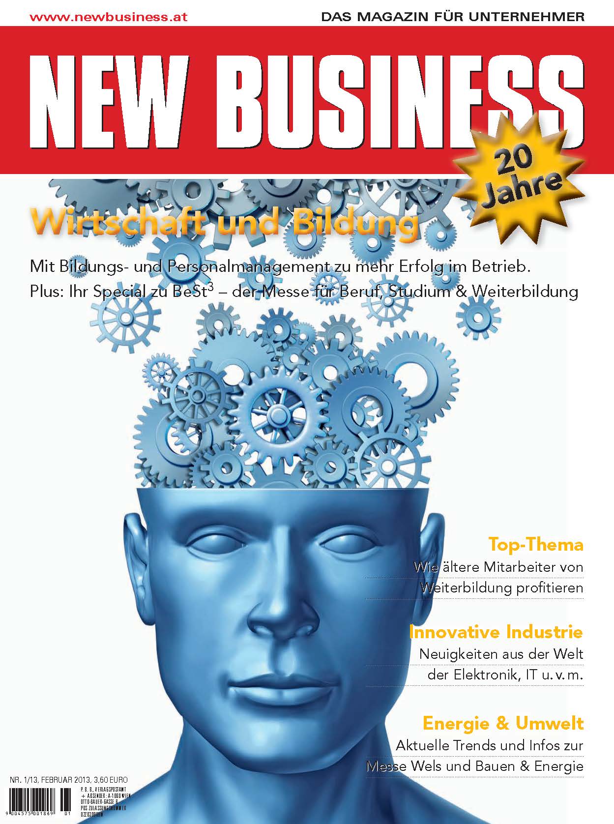 Cover: NEW BUSINESS - NR. 1, FEBRUAR 2013