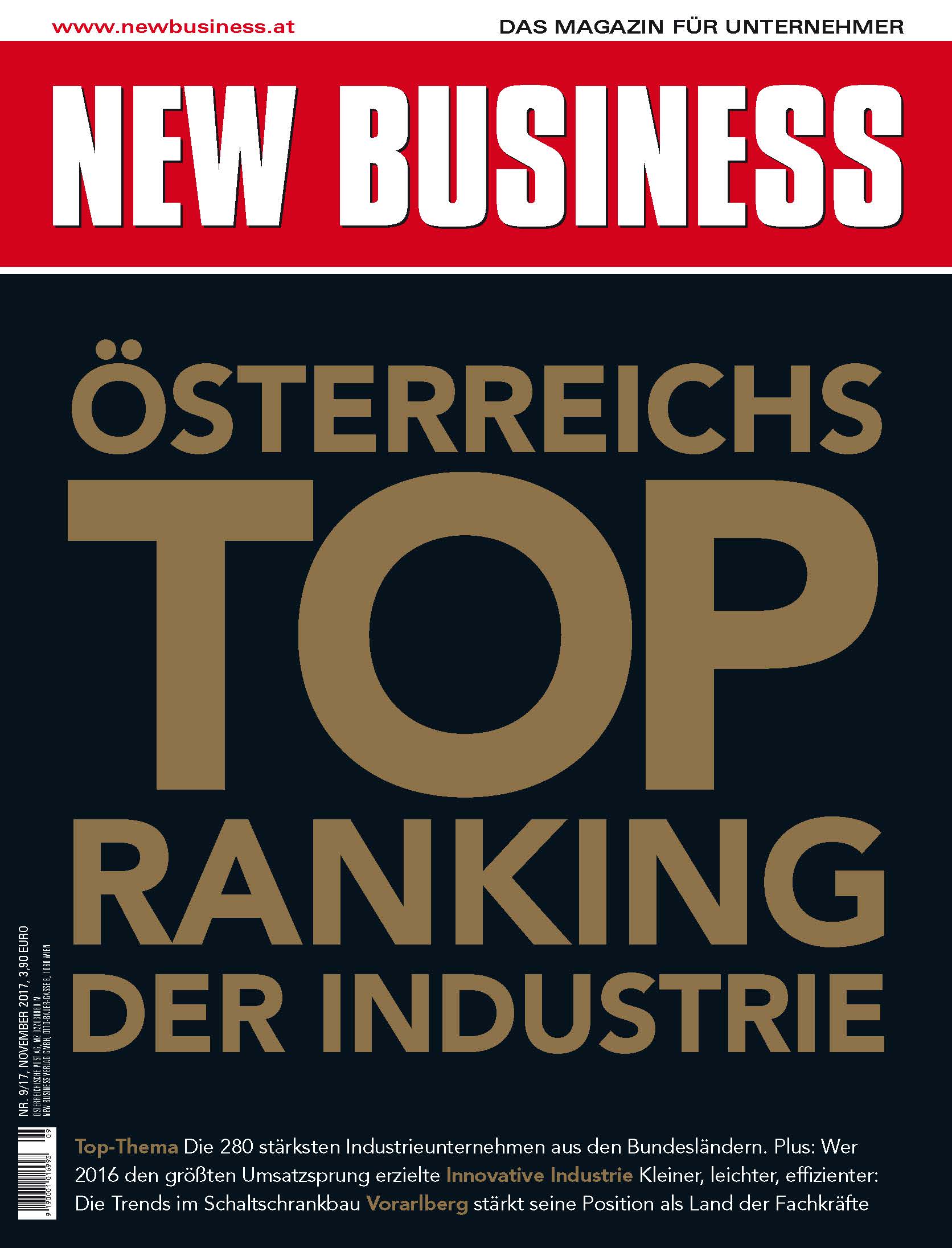 Cover: NEW BUSINESS - NR. 9, NOVEMBER 2017