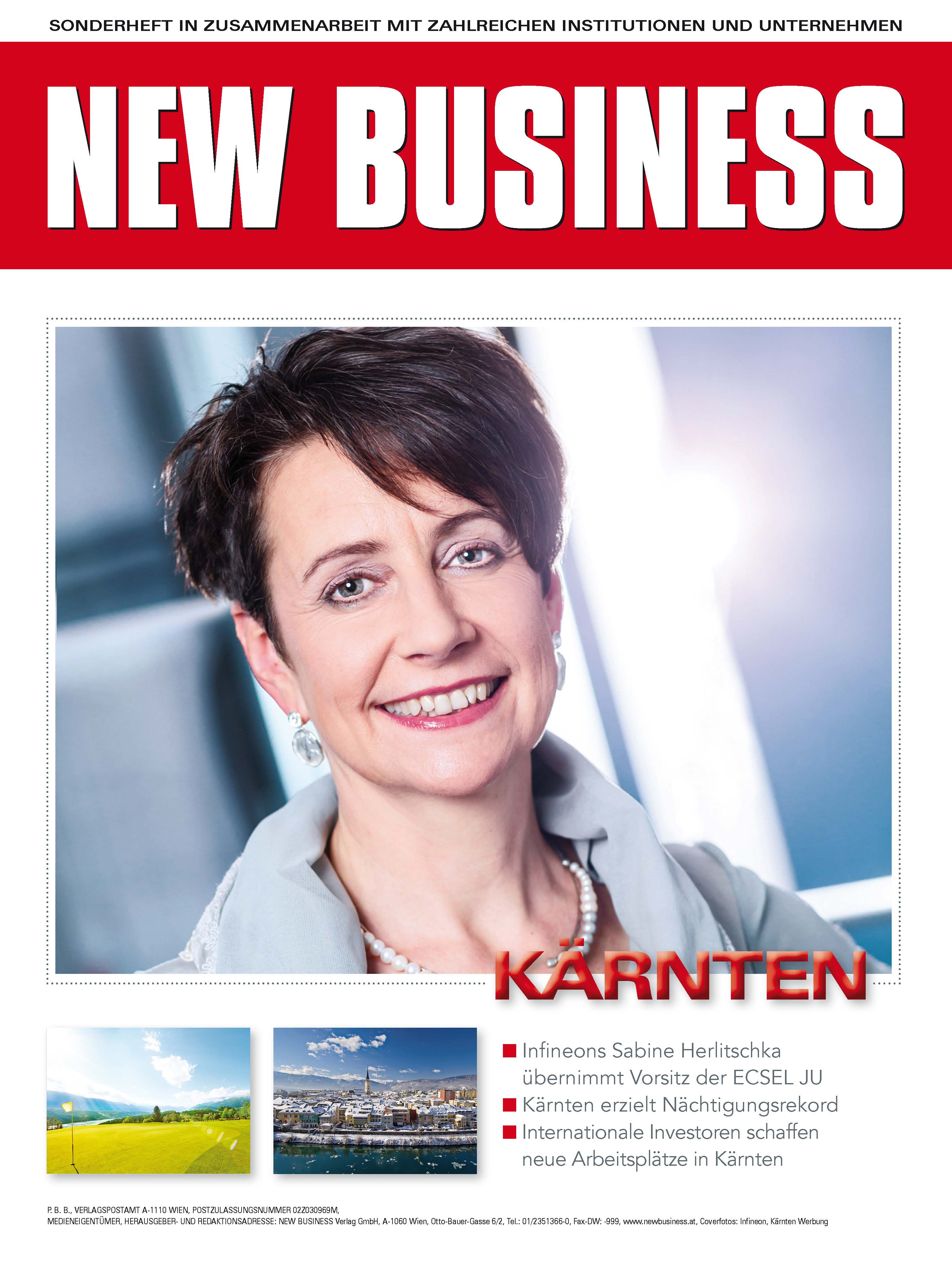 Cover: NEW BUSINESS Bundeslandspecial - KÄRNTEN 2018