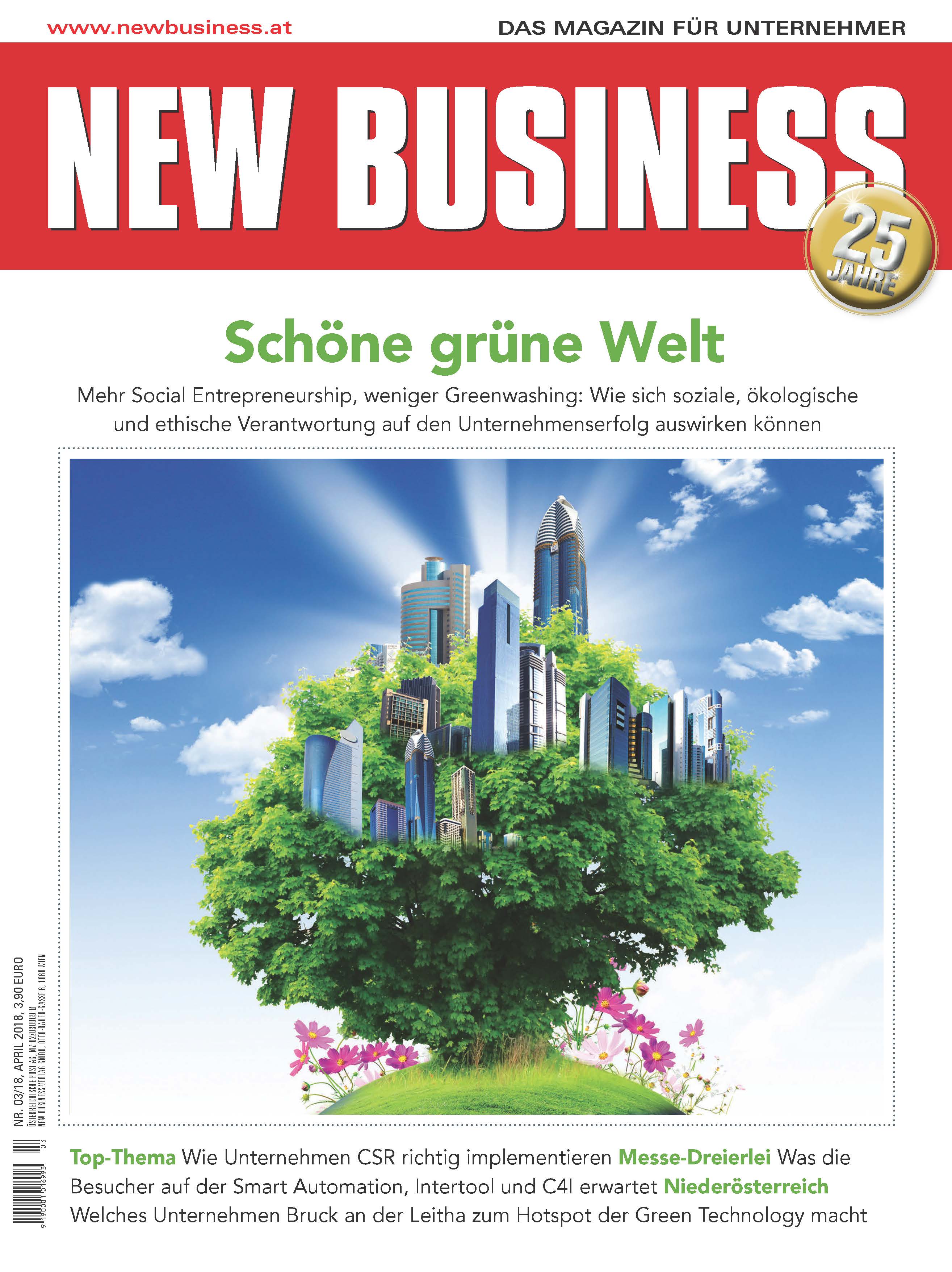 Cover: NEW BUSINESS - NR. 3, APRIL 2018