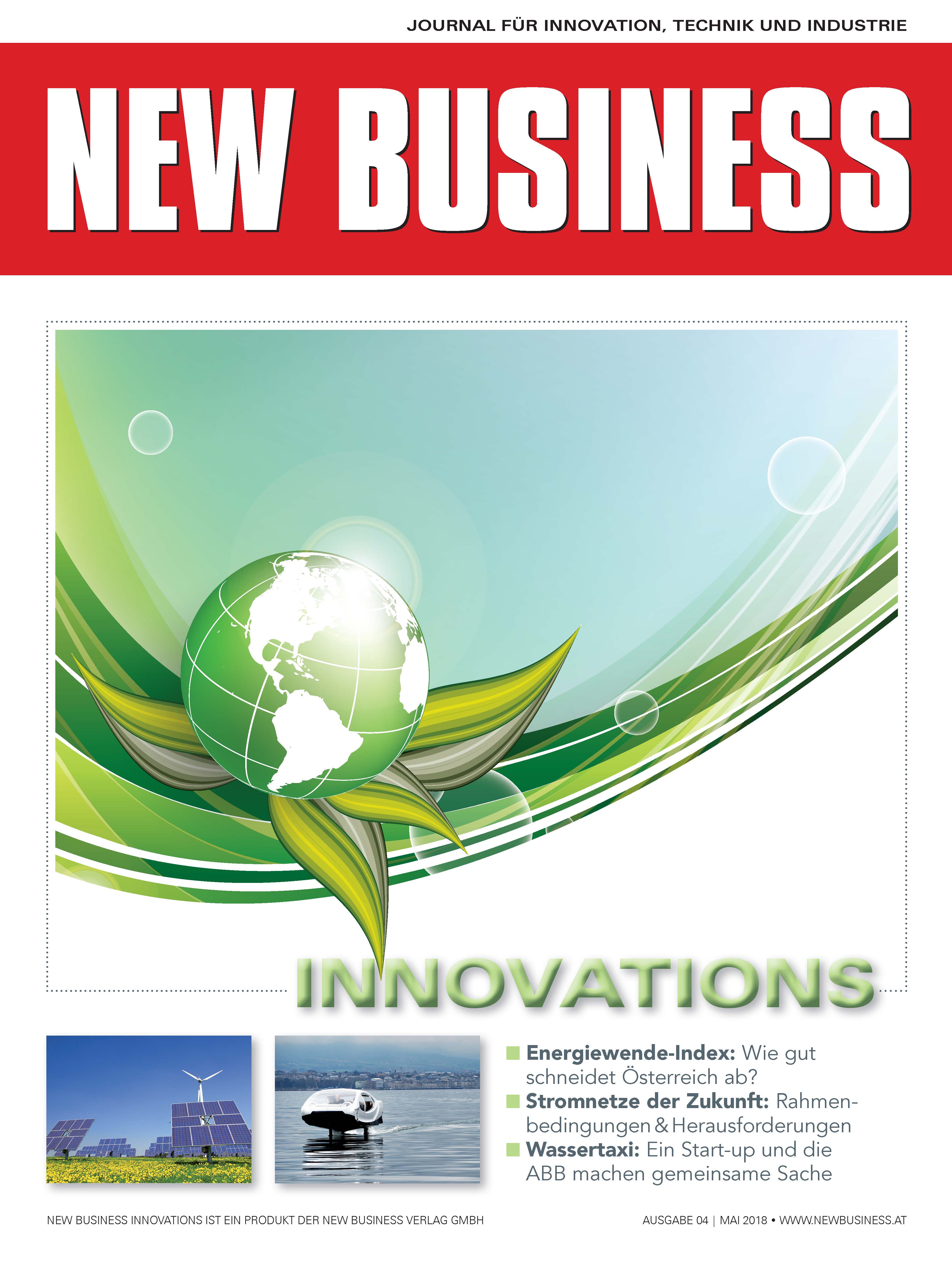 Cover: NEW BUSINESS Innovations - NR. 04, MAI 2018