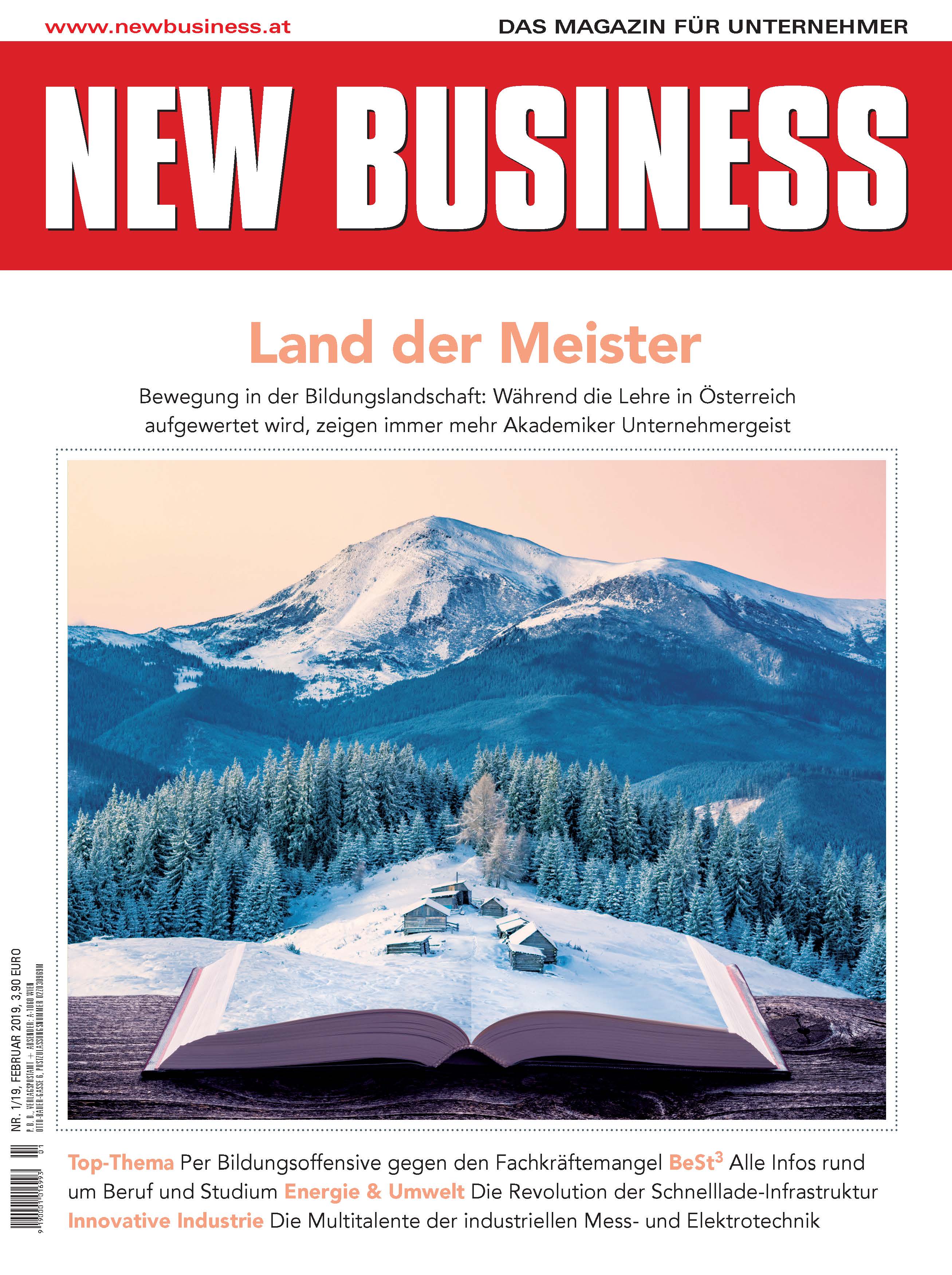 Cover: NEW BUSINESS - NR. 1, FEBRUAR 2019