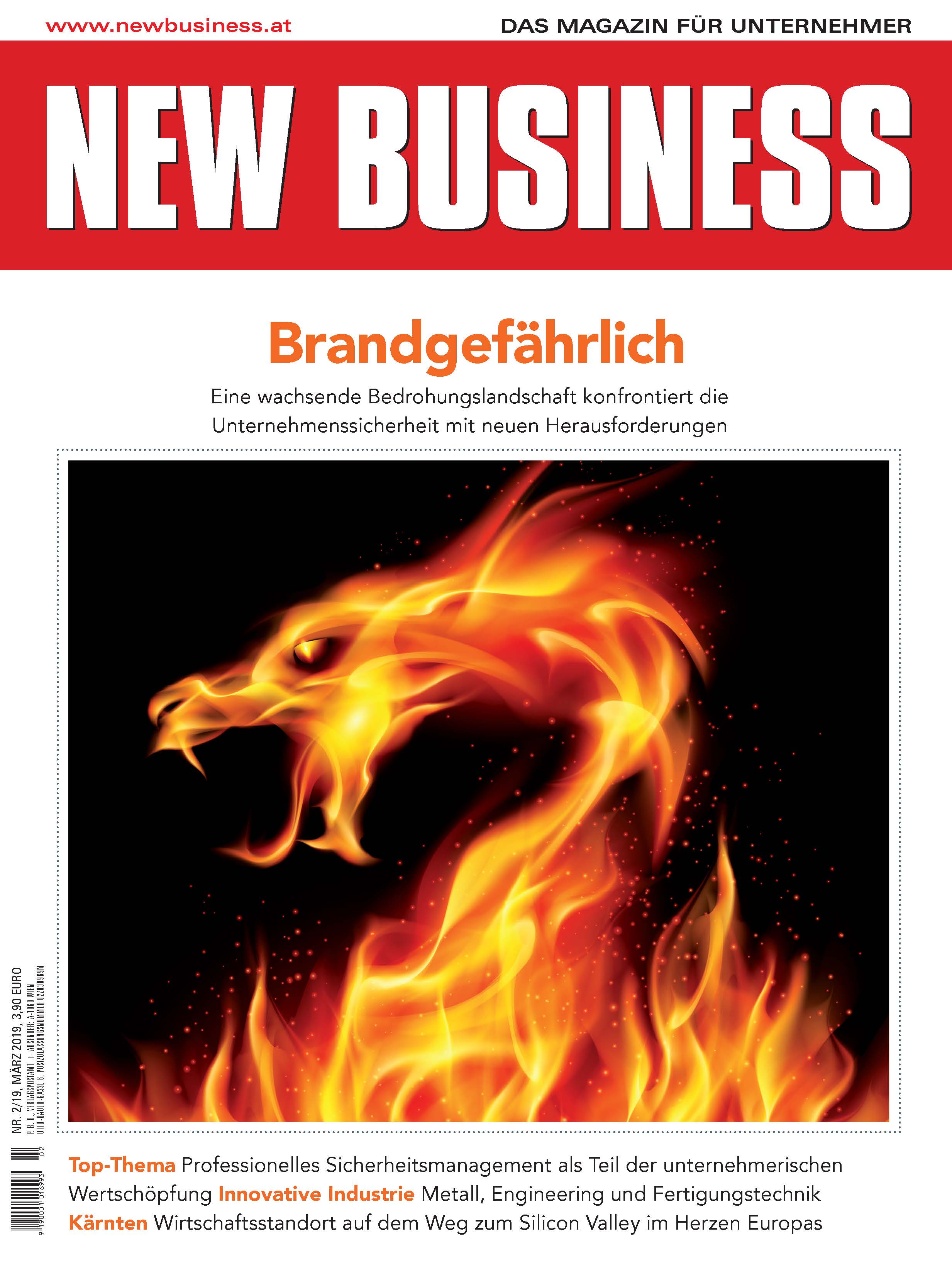 Cover: NEW BUSINESS - NR. 2, MÄRZ 2019