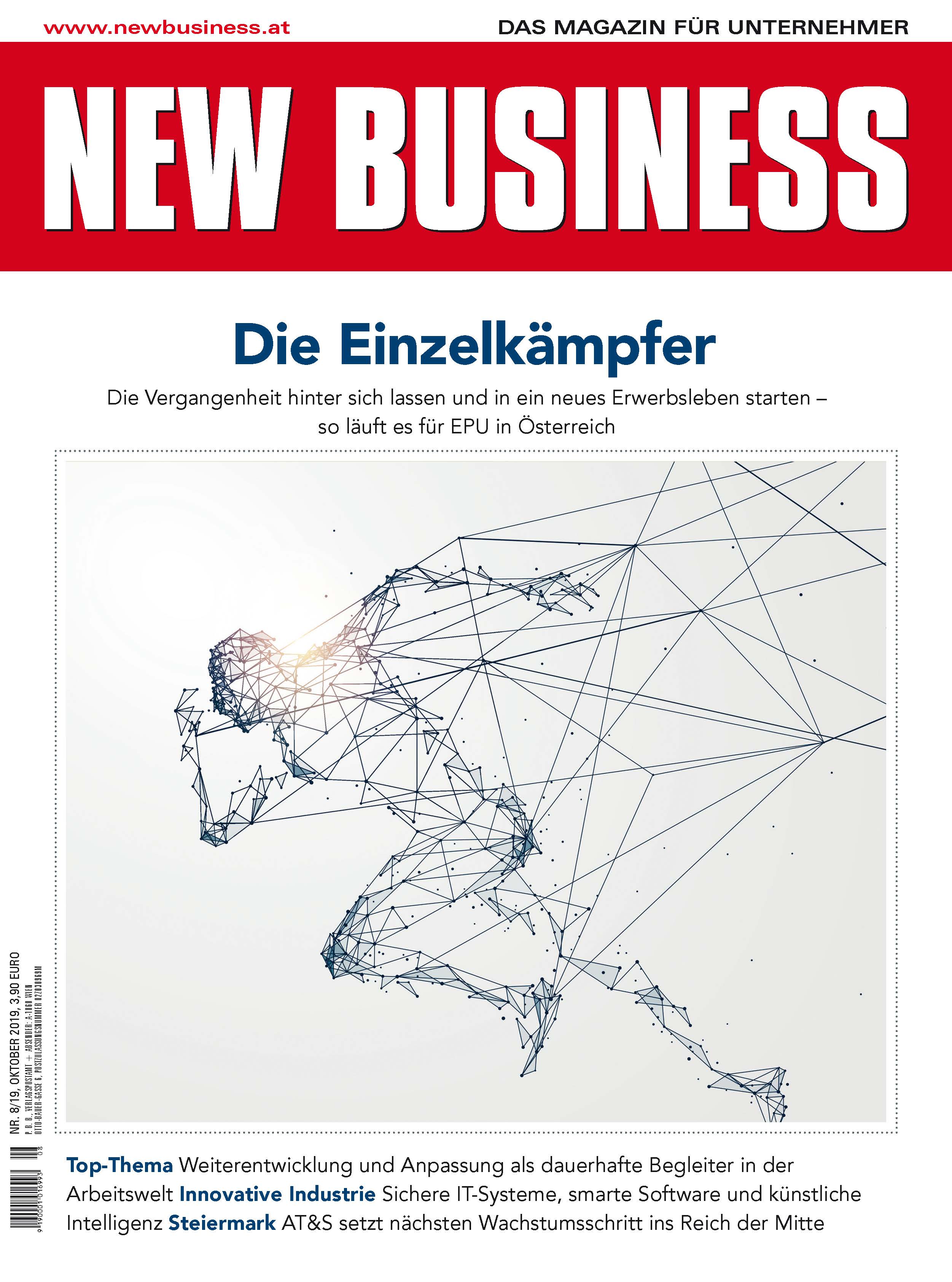Cover: NEW BUSINESS - NR. 8, OKTOBER 2019