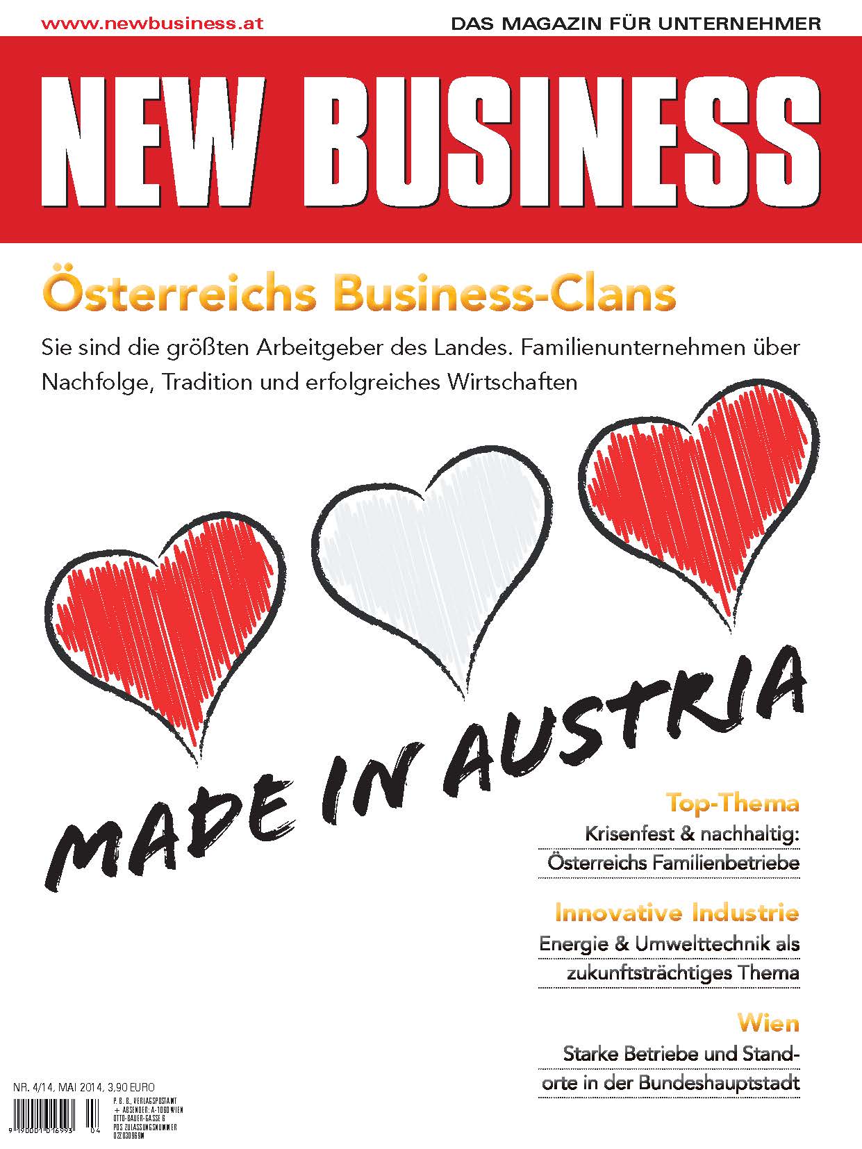 Cover: NEW BUSINESS - NR. 4, MAI 2014