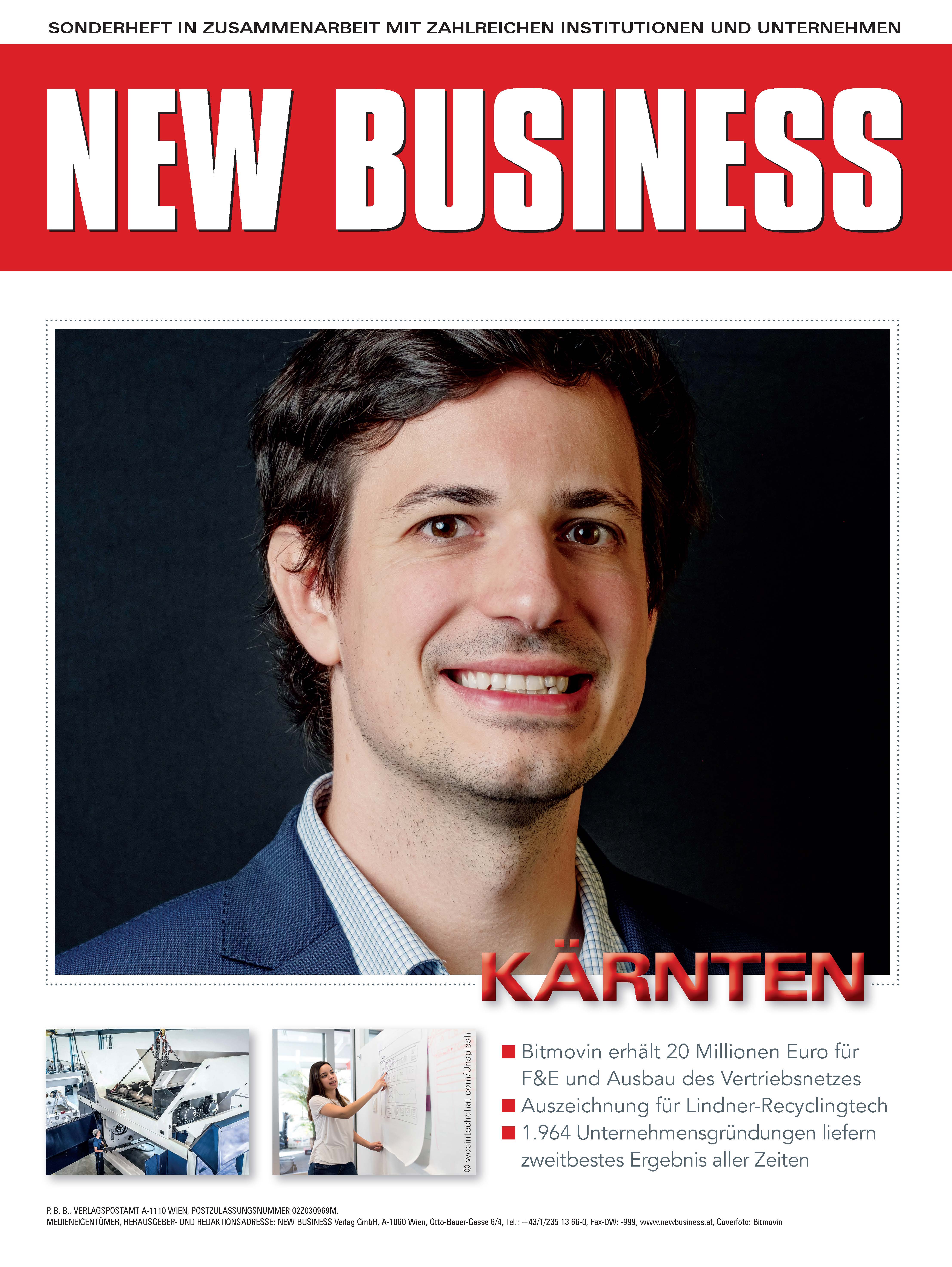 Cover: NEW BUSINESS Bundeslandspecial - KÄRNTEN 2020