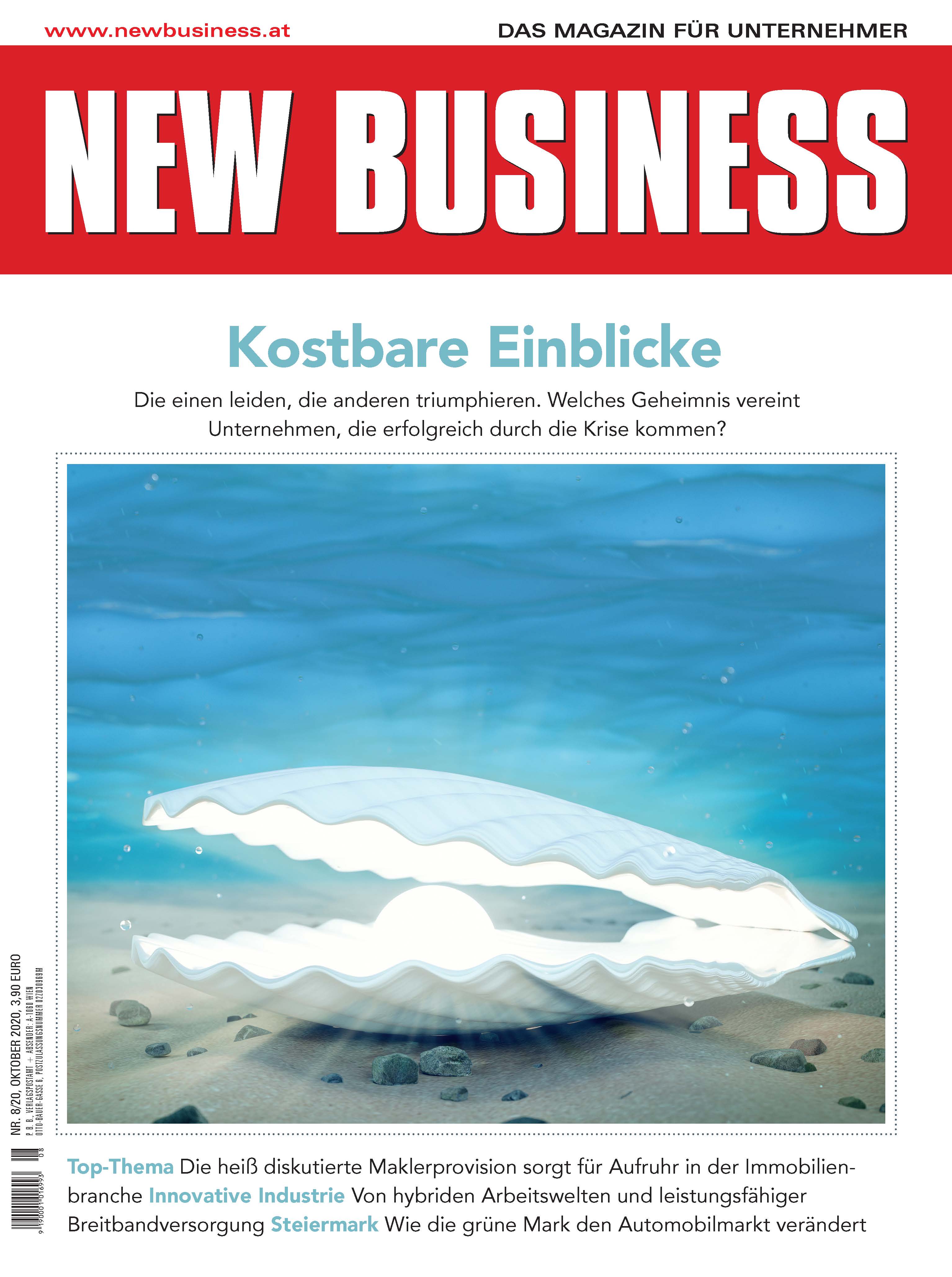 Cover: NEW BUSINESS - NR. 8, OKTOBER 2020