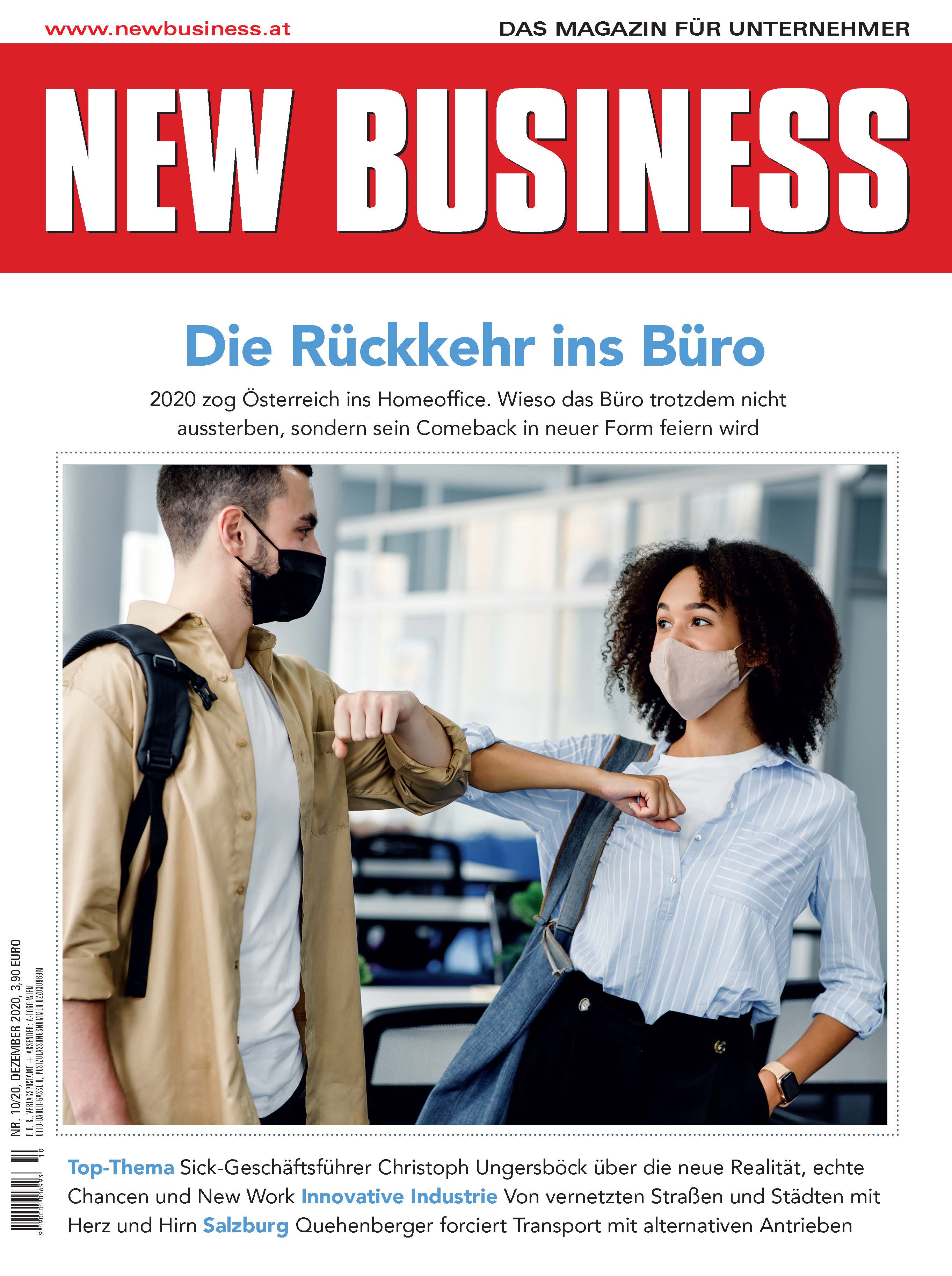 Cover: NEW BUSINESS - NR. 10, DEZEMBER 2020