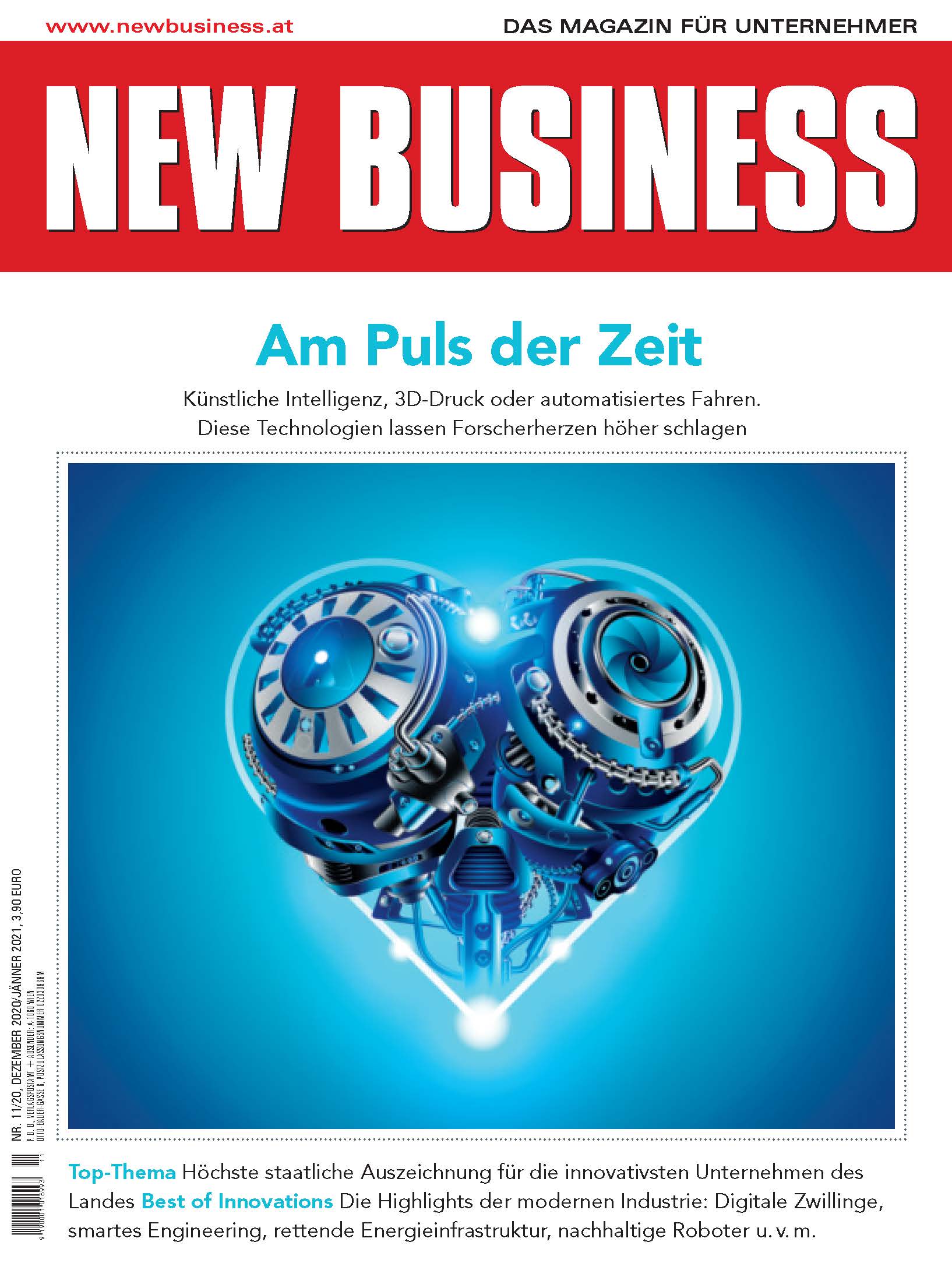 Cover: NEW BUSINESS - NR. 11, DEZEMBER 2020/JÄNNER 2021