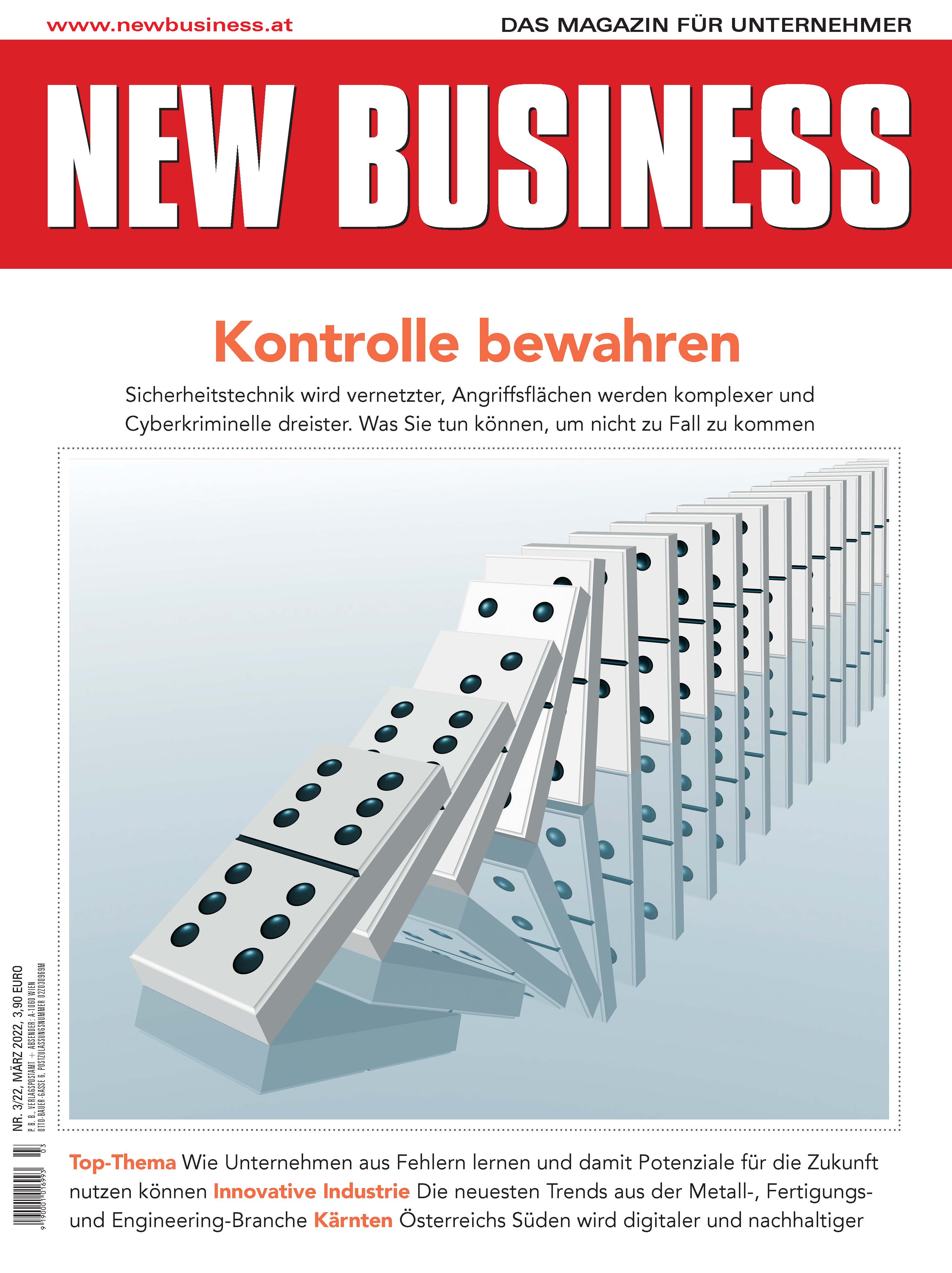 Cover: NEW BUSINESS - NR. 3, MÄRZ 2022