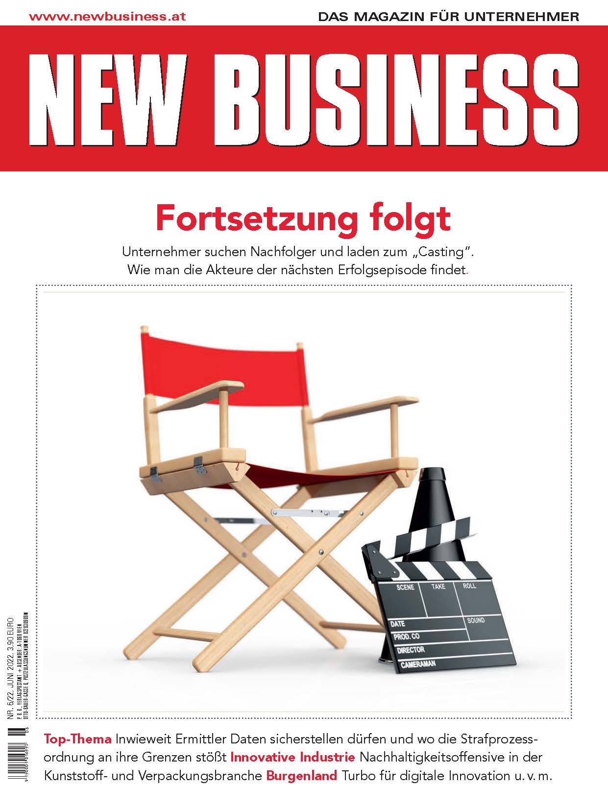 Cover: NEW BUSINESS - NR. 6, JUNI 2022