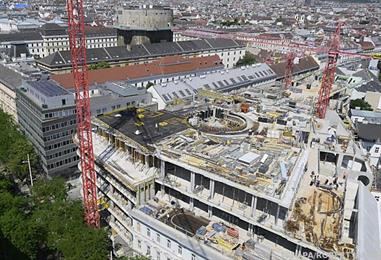 Bild: Rohbau für neues Wiener Luxuskaufhaus 