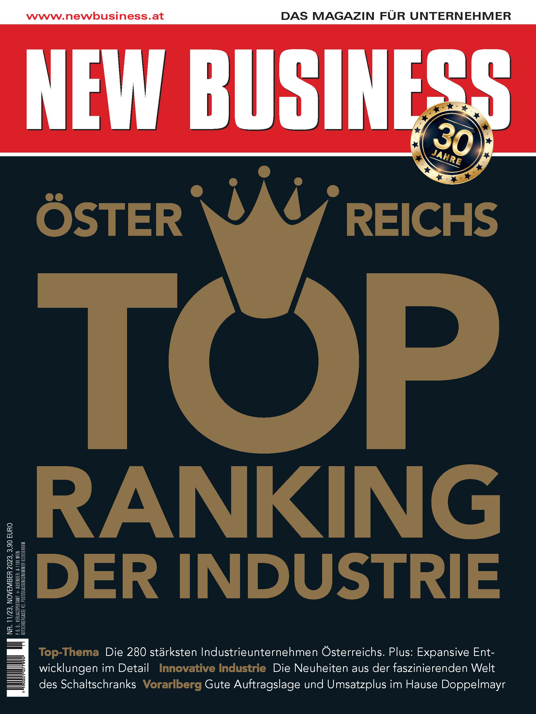 Cover: NEW BUSINESS - NR. 11, NOVEMBER 2023