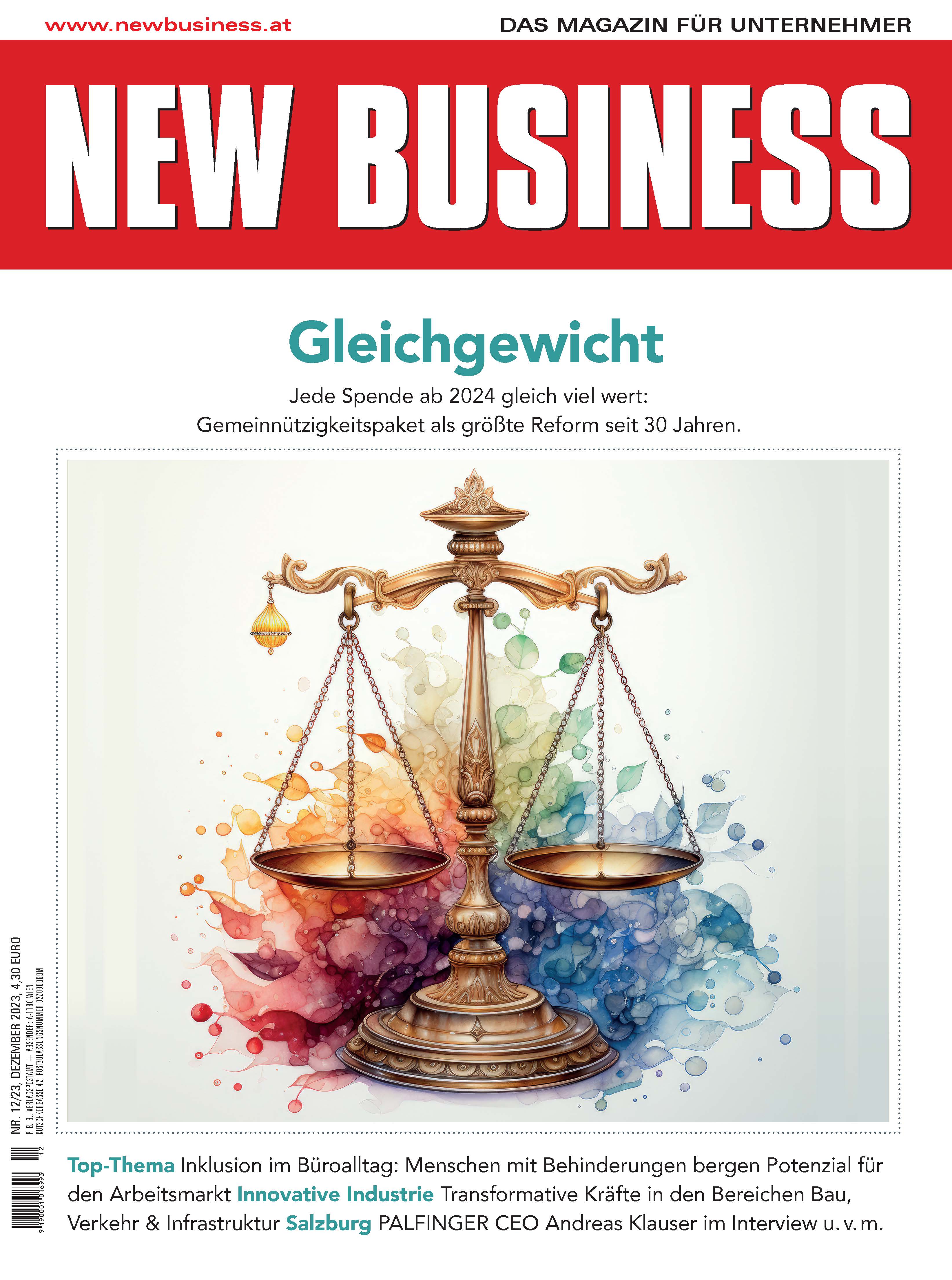 Cover: NEW BUSINESS - NR. 12, DEZEMBER 2023