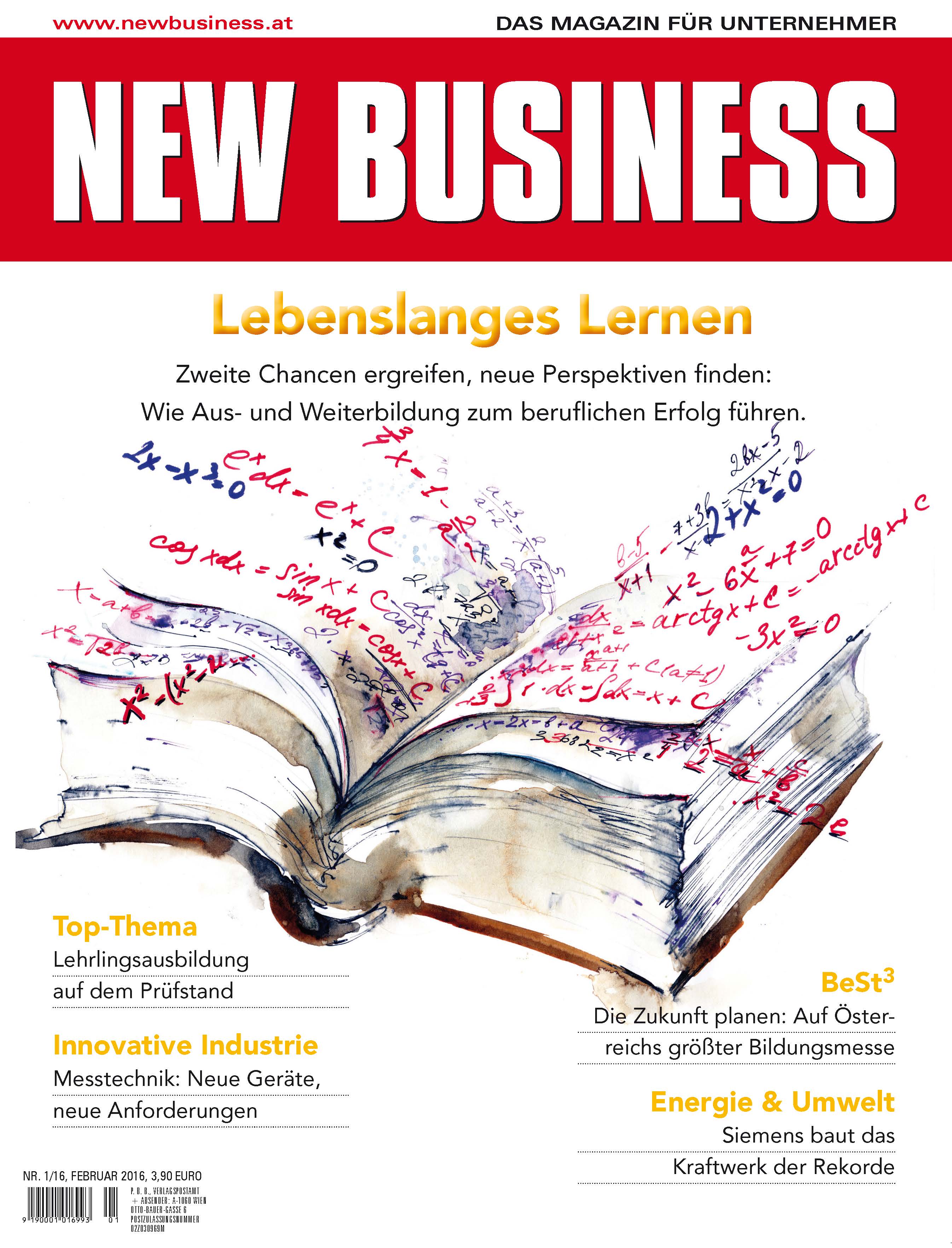 Cover: NEW BUSINESS - NR. 1, FEBRUAR 2016