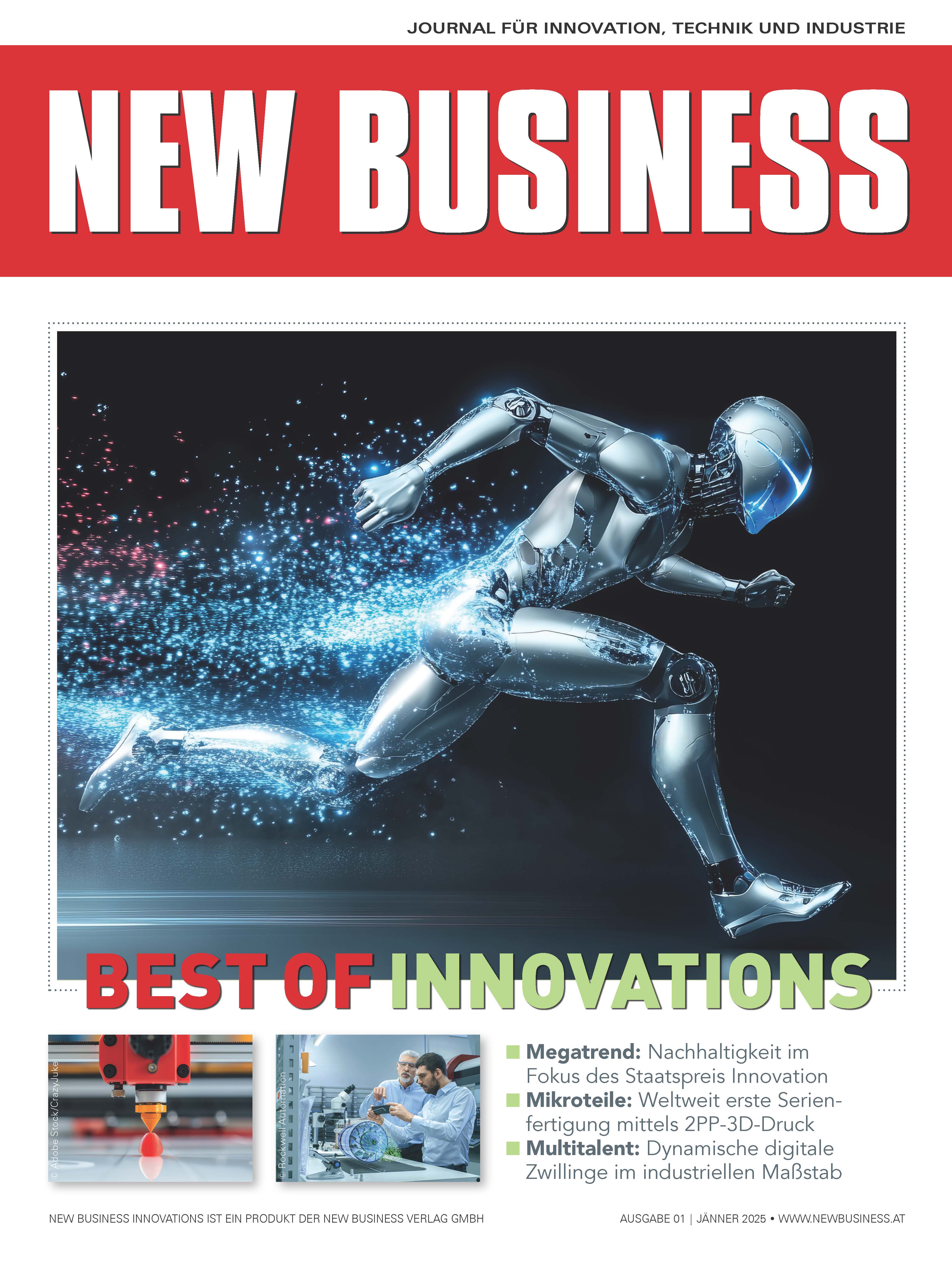 Cover: NEW BUSINESS Innovations - NR. 01, JÄNNER 2025