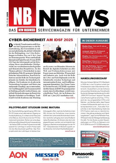 Cover: NEW BUSINESS News - 17-18/2025