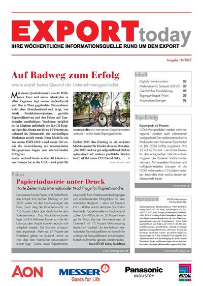 Cover: EXPORT today online - 18/2025