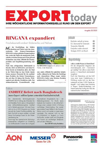 Cover: EXPORT today online - 20/2025