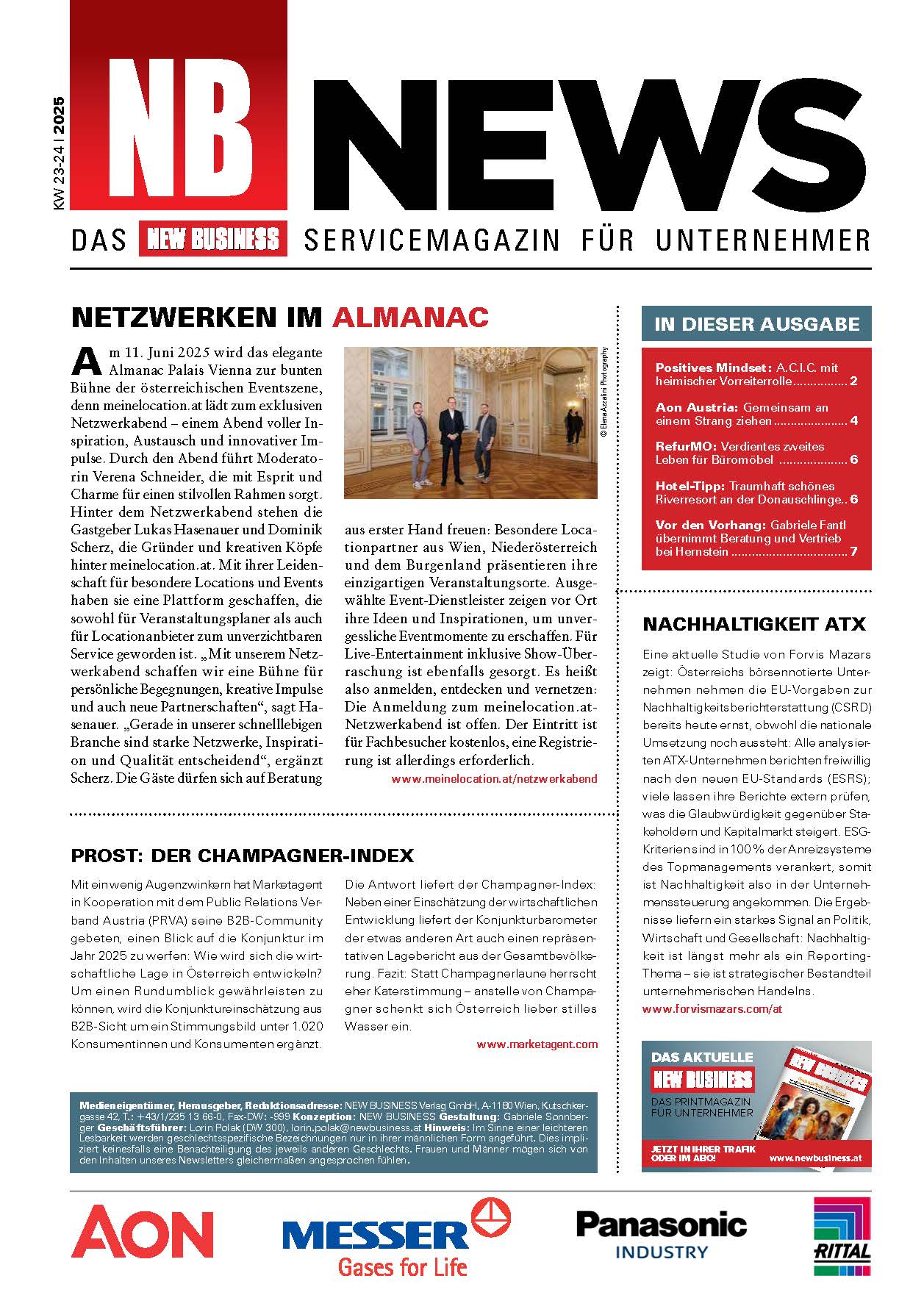 Cover: NEW BUSINESS News - 23-24/2025