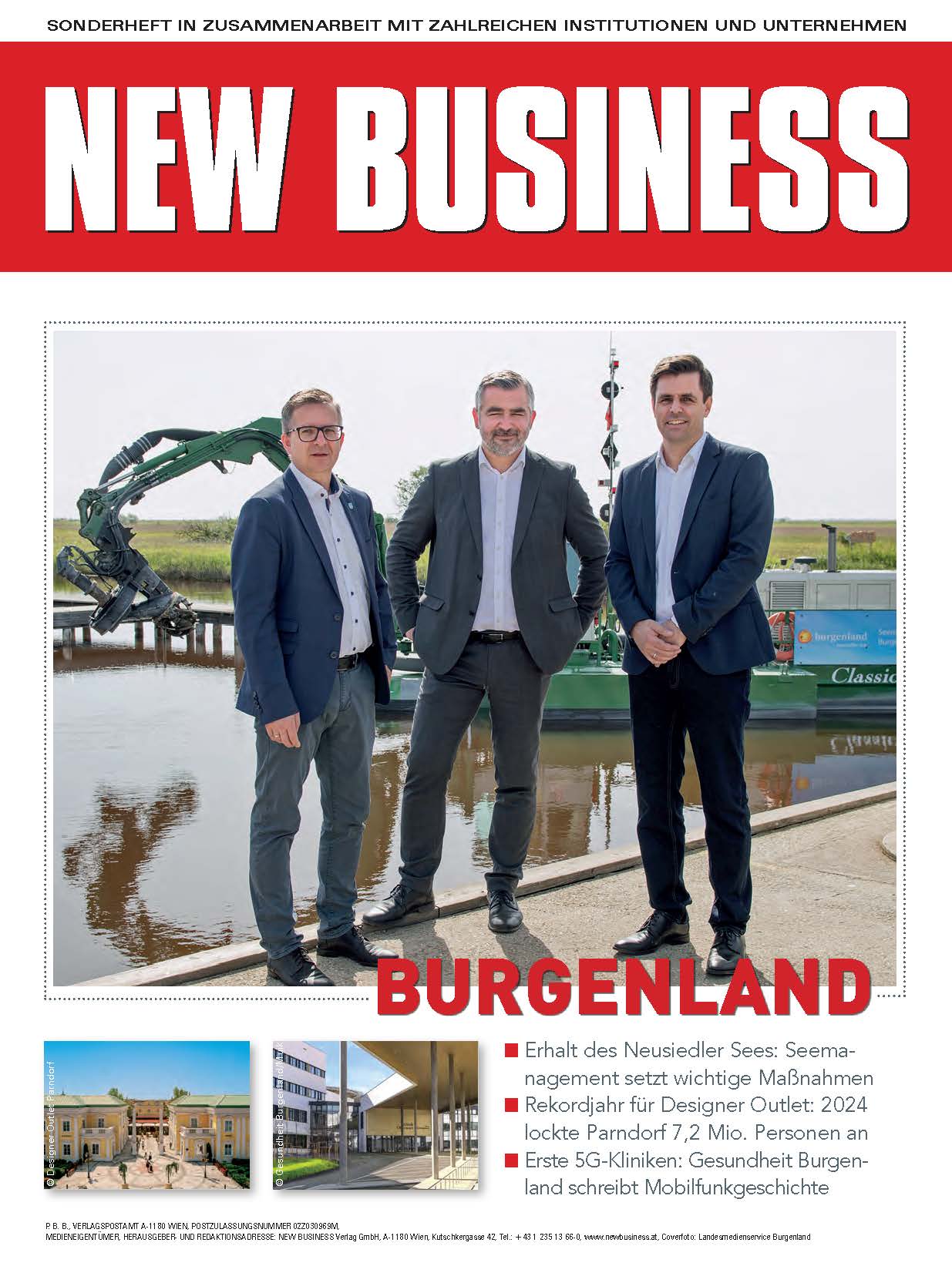 Cover: NEW BUSINESS Bundeslandspecial - BURGENLAND 2025