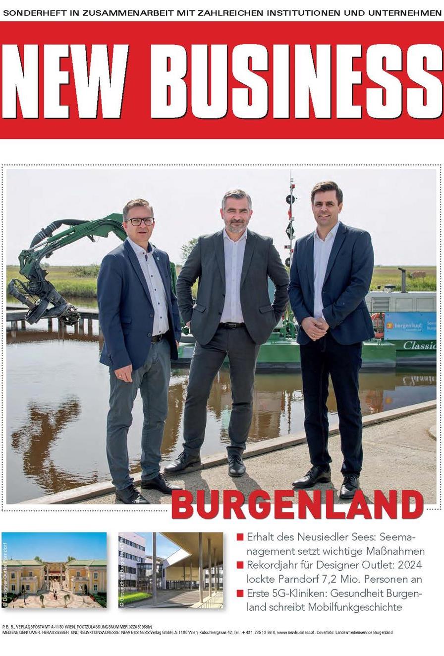 Cover: NEW BUSINESS Bundeslandspecial - BURGENLAND 2025
