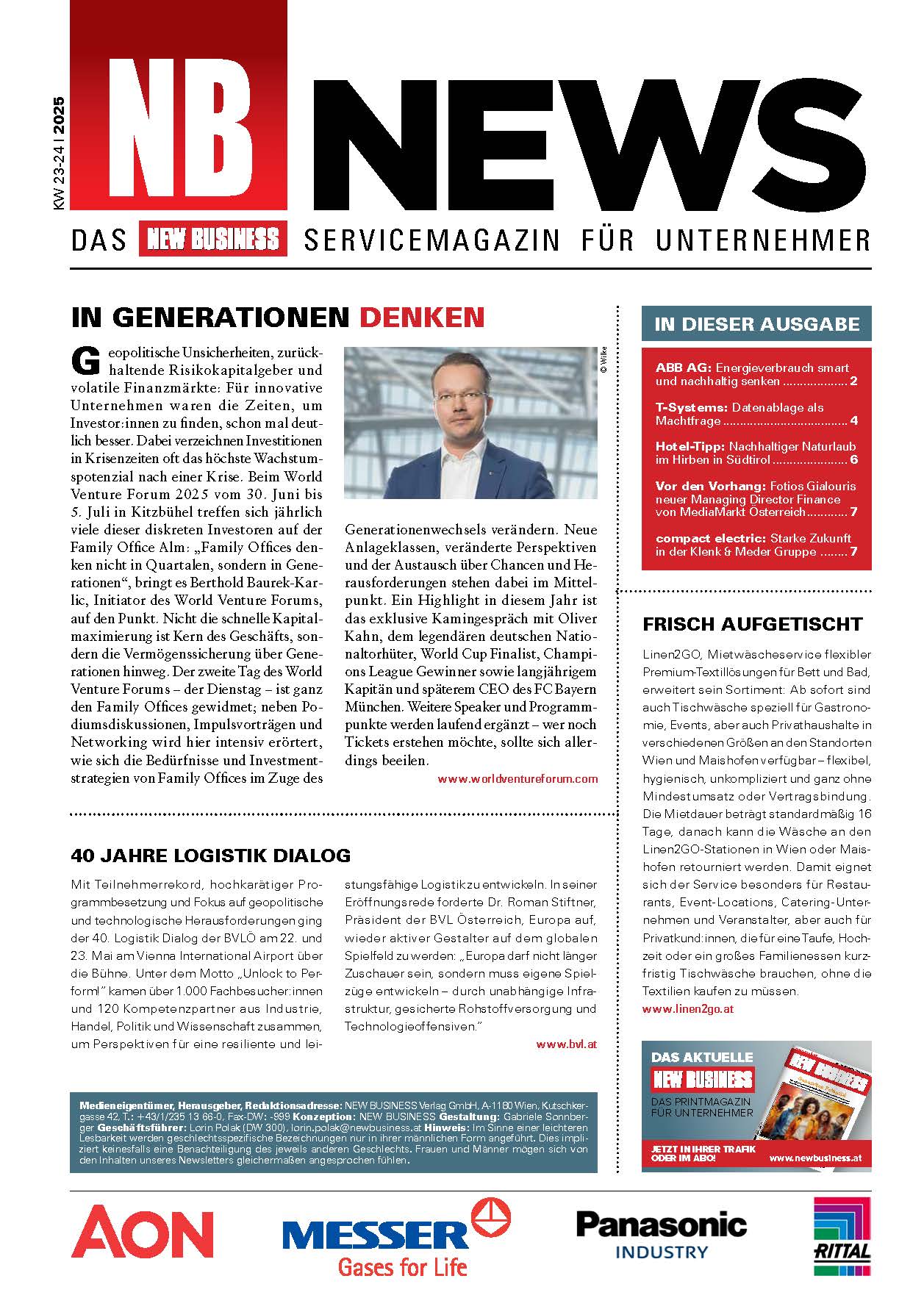 Cover: NEW BUSINESS News - 25-26/2025