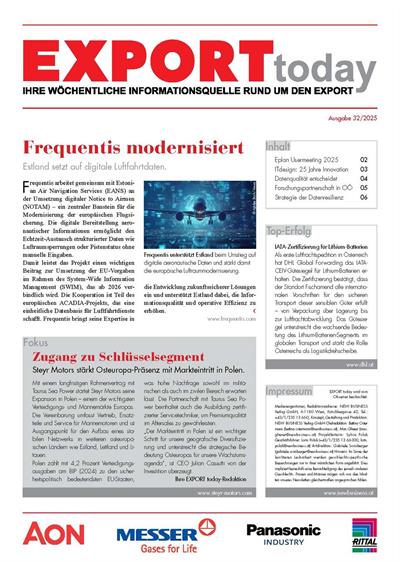 Cover: EXPORT today online - 32/2025
