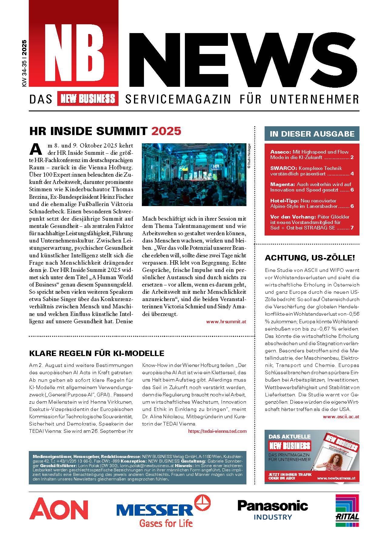Cover: NEW BUSINESS News - 34-35/2025