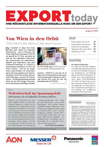 Cover: EXPORT today online - 36/2025