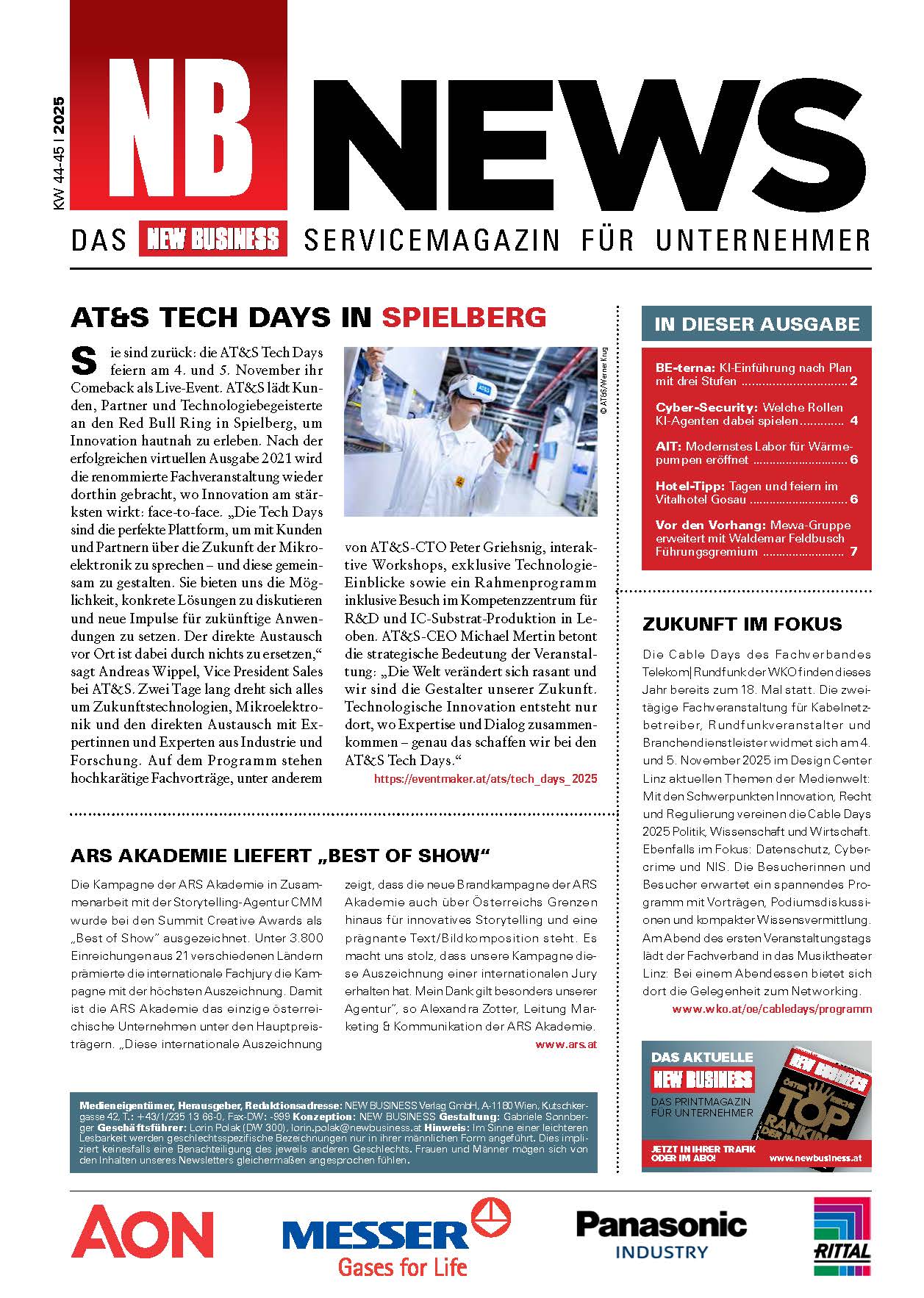 Cover: NEW BUSINESS News - 44-45/2025