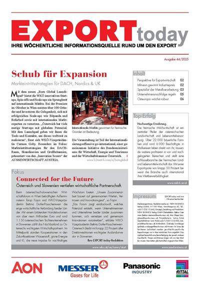 Cover: EXPORT today online - 44/2025
