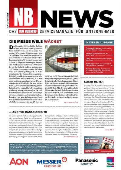 Cover: NEW BUSINESS News - 07-08/2026
