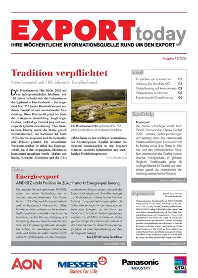Cover: EXPORT today online - 12/2026