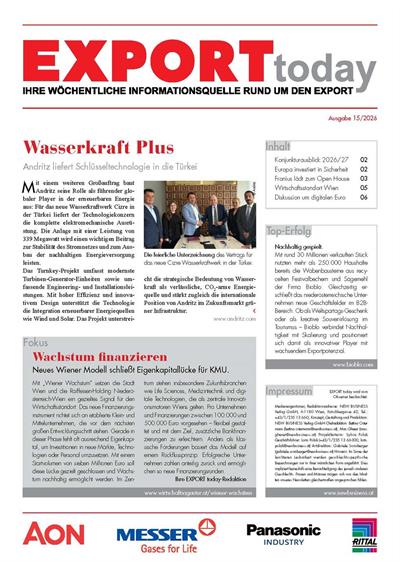 Cover: EXPORT today online - 15/2026