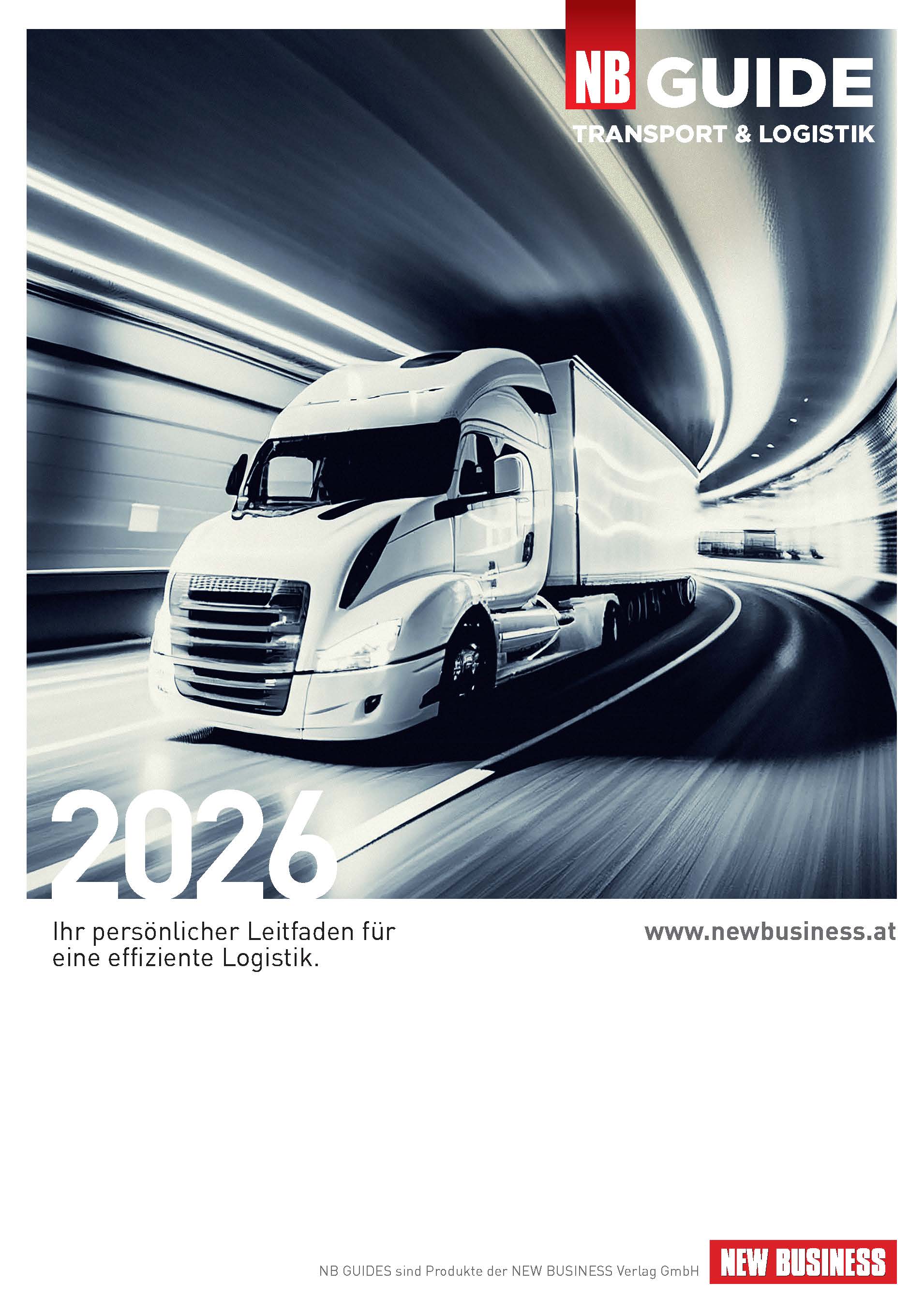 Cover: NEW BUSINESS Guides - TRANSPORT- & LOGISTIK GUIDE 2026