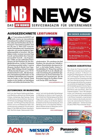 Cover: NEW BUSINESS News - 21-22/2026