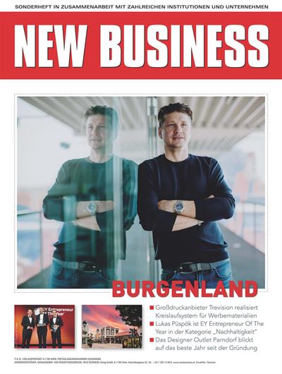 Cover: NEW BUSINESS Bundeslandspecial - BURGENLAND 2026