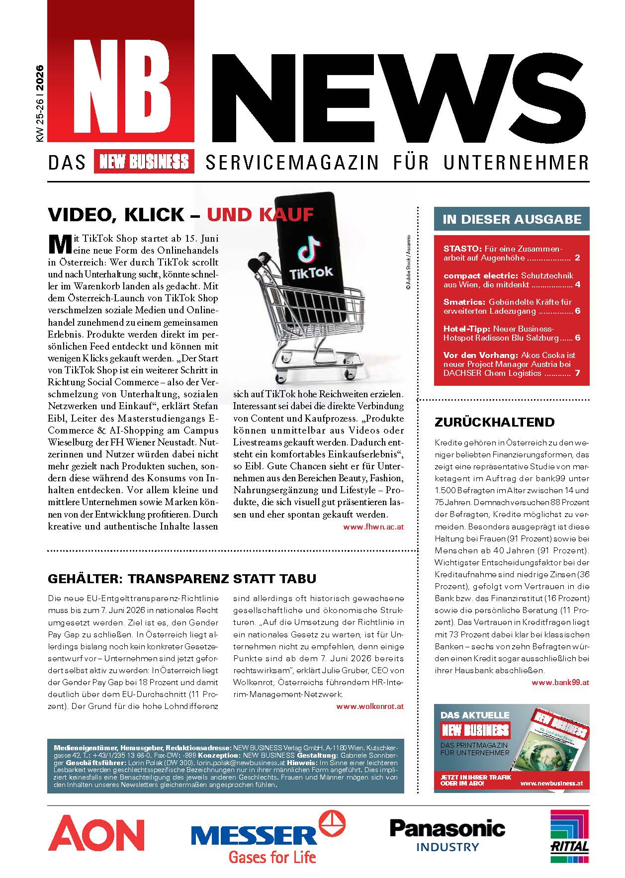 Cover: NEW BUSINESS News - 25-26/2026