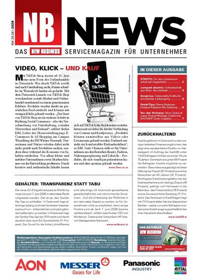 Cover: NEW BUSINESS News - 25-26/2026