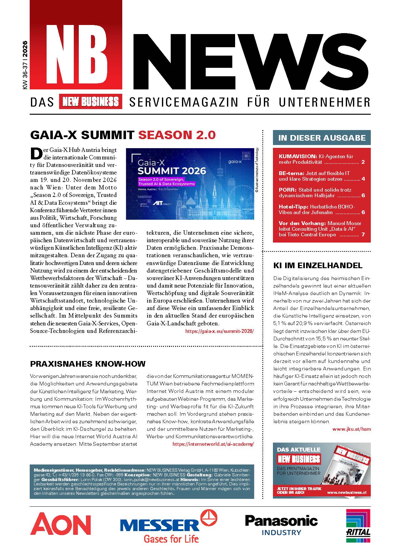Cover: NEW BUSINESS News - 36-37/2026