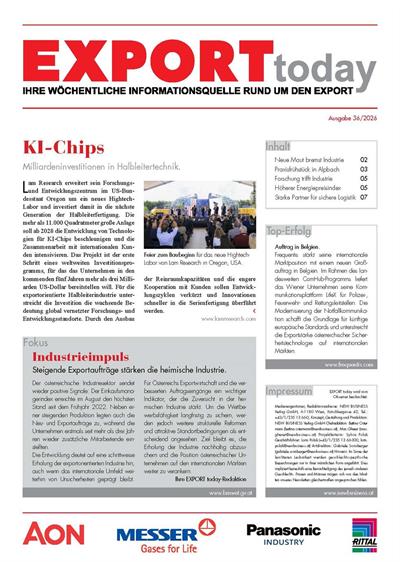 Cover: EXPORT today online - 36/2026
