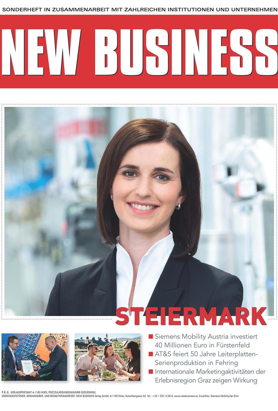 Cover: NEW BUSINESS Bundeslandspecial - STEIERMARK 2026