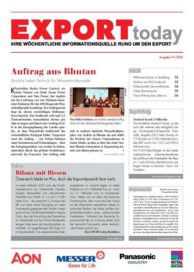 Cover: EXPORT today online - 41/2026