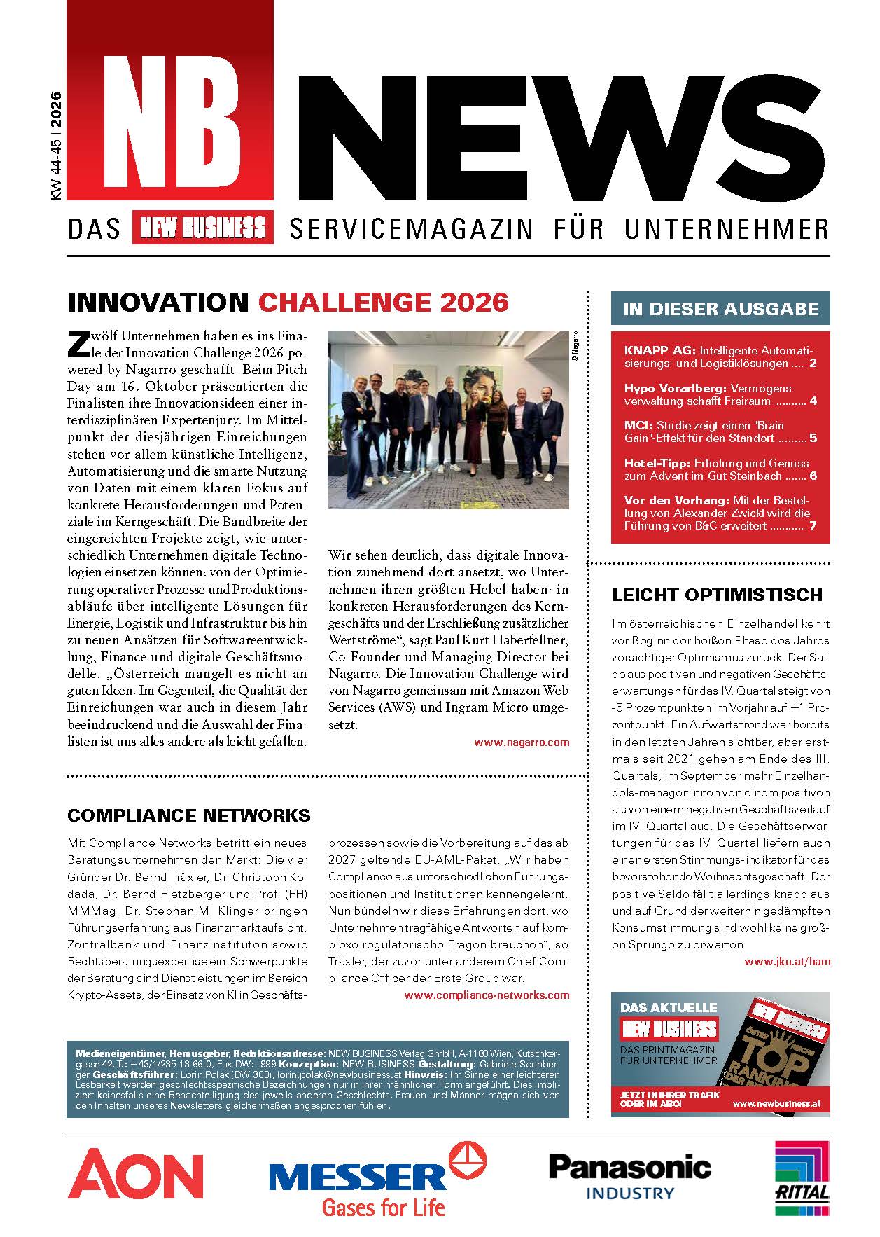 Cover: NEW BUSINESS News - 44-45/2026