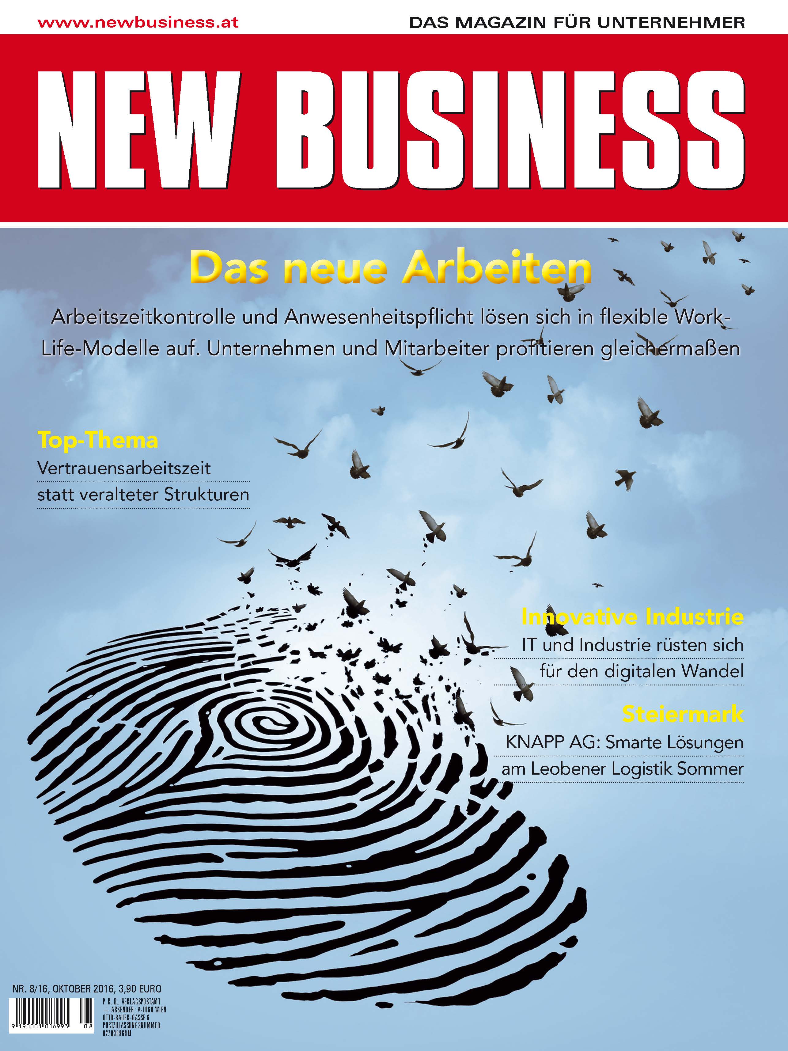 Cover: NEW BUSINESS - NR. 8, OKTOBER 2016