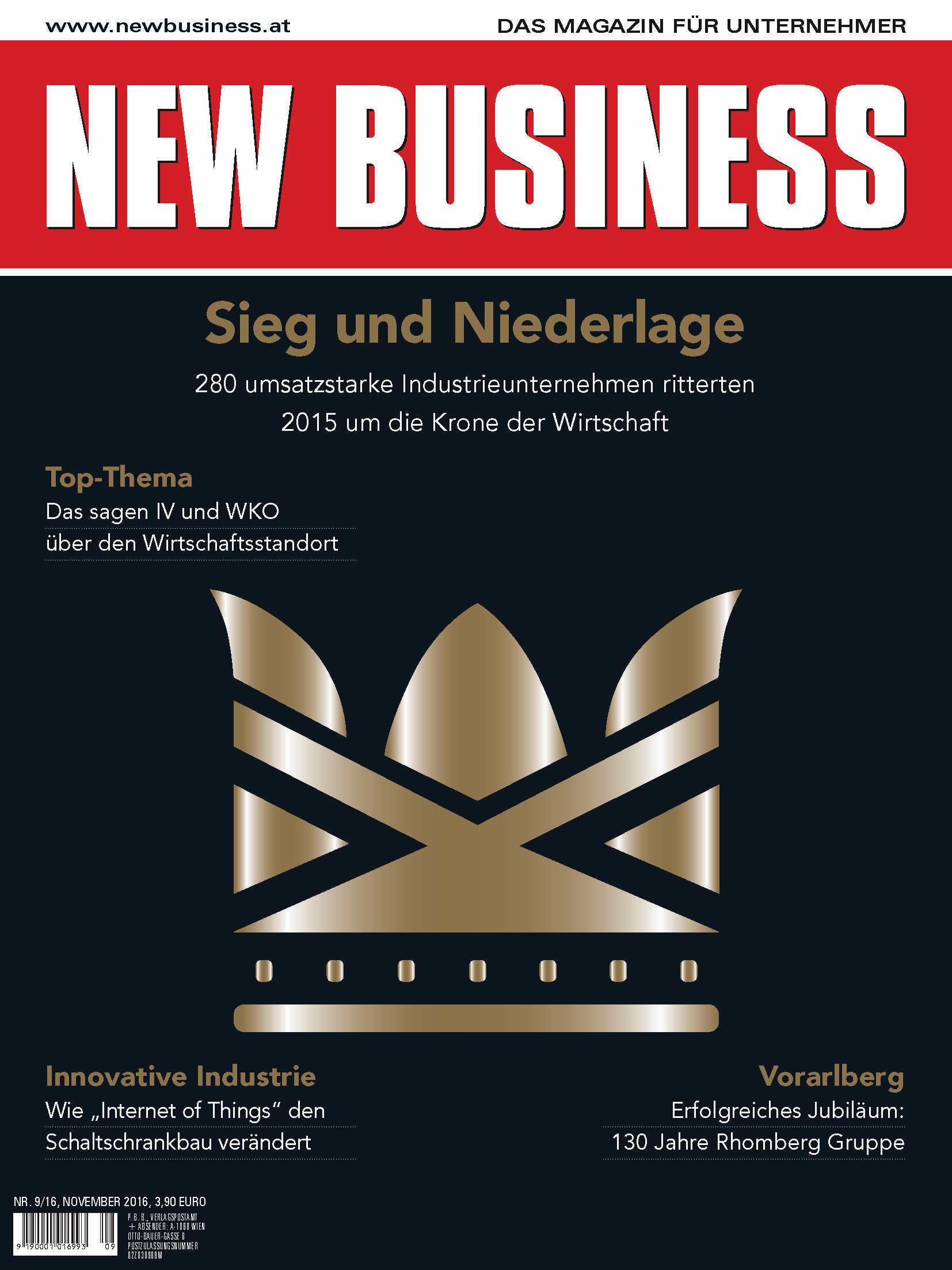Cover: NEW BUSINESS - NR. 9, NOVEMBER 2016